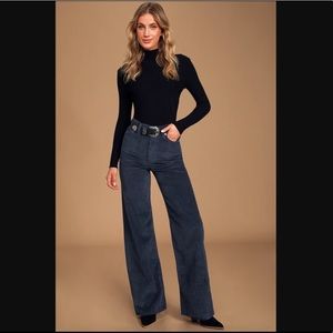 Levi’s Ribcage Wide Leg Corduroy Navy